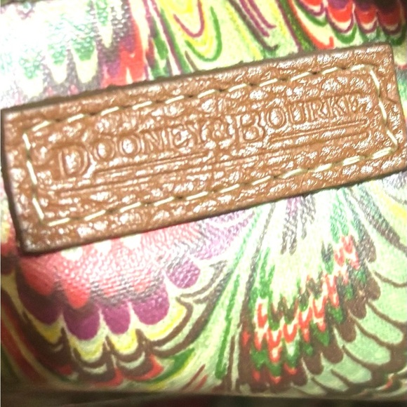 Dooney bourke brown leather satchel handbag - Picture 6 of 10